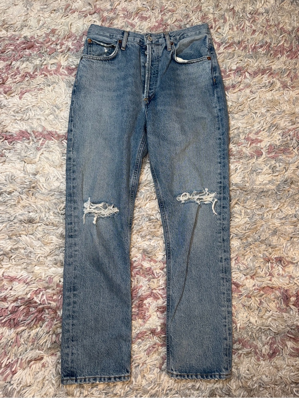 AGOLDE Riley distressed denim jeans 26